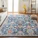 Blue/Navy 61 x 0.37 in Indoor Area Rug - Bungalow Rose Gourdine Oriental Navy/Fuchsia Area Rug | 61 W x 0.37 D in | Wayfair