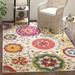 Red 48 x 0.45 in Area Rug - Langley Street® Hertzler Floral Multicolo Area Rug, Polypropylene | 48 W x 0.45 D in | Wayfair