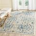 Blue/White 61 x 0.37 in Indoor Area Rug - Charlton Home® Osakis Floral Ivory/Blue Area Rug | 61 W x 0.37 D in | Wayfair