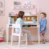 Martha Stewart Living & Learning Writing Desk, Hutch & Chair Set Wood in White | 41 H x 44 W x 24 D in | Wayfair G76808