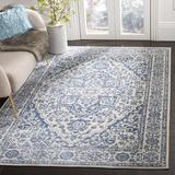 Gray 108 x 0.31 in Area Rug - Langley Street® Evart Oriental Handmade Tufted Navy/Light Area Rug | 108 W x 0.31 D in | Wayfair