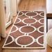 Brown 0.63 in Area Rug - George Oliver Deedgra Geometric Handmade Tufted Wool Dark Area Rug Wool | 0.63 D in | Wayfair