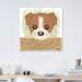 East Urban Home Jack Russel Terrier Puppy by Toru Sanogawa - Painting Print Canvas in Gray | 37 H x 37 W x 1.5 D in | Wayfair