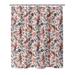 Langley Street® Hasan Floral Single Shower Curtain Polyester in Red/Gray/White | 72 H x 70 W in | Wayfair 36B8309EDC354FD2BA4043D50506AC08