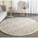 White 72 x 0.63 in Area Rug - George Oliver Deedgra Geometric Handmade Tufted Wool Gray/Cream Area Rug Wool | 72 W x 0.63 D in | Wayfair