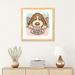 East Urban Home Dog That Is Eating Steak by Toru Sanogawa - Painting Print Paper in Brown/Pink | 24 H x 24 W x 1 D in | Wayfair