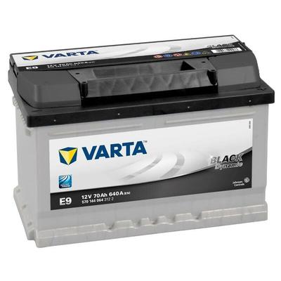 E9 Black Dynamic 12V 70Ah 640A Autobatterie 570 144 064 inkl. 7,50€ Pfand - Varta