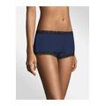 Plus Size Women's Microfiber and Lace Boyshort by Maidenform in Navy Black (Size 5)