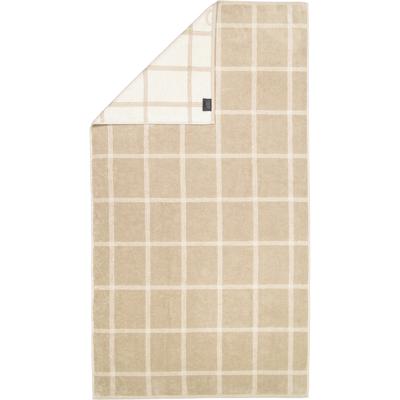 Cawö - Cawö Handtücher Luxury Home Two-Tone Grafik 604 sand - 33 1 ct Weiss