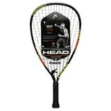 HEAD CPS Heat Racquetball Racquet Pre-Strung 107 Sq. in. Head Size 6.7 Ounces Black/Yellow