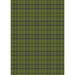 Blue/Green 96 x 0.35 in Indoor Area Rug - East Urban Home Checkered Wool Green/Blue Area Rug Wool | 96 W x 0.35 D in | Wayfair