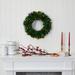 The Holiday Aisle® 20" PVC Wreath Traditional Faux in Green/White | 20 H x 20 W x 4 D in | Wayfair B22786FFDF314D949951783D1FD80C04