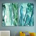 Orren Ellis Water Women I & II - Unframed Painting Print Set on Glass in Blue/Green/White | 48 H x 64 W x 0.2 D in | Wayfair