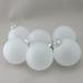 Northlight Seasonal 2-Finish Christmas Ball Ornament Glass in White | 3.25 H x 3.25 W x 3.25 D in | Wayfair 32625523