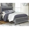 Signature Design by Ashley Hipscher upholstered headboard Upholstered in Brown/Gray | 52 H x 63 W x 3 D in | Wayfair B214-57