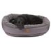 EZ Wash Fleece Curler Dog Bed, 42" L X 36" W X 8" H, Large, Gray