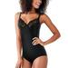 Maidenform Women's Body Shaper (Size 38-DD) Black, Nylon,Elastine,Cotton,Polyester