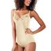 Maidenform Women's Body Shaper (Size 42-D) Buttercream, Nylon,Elastine,Cotton,Polyester