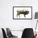 East Urban Home 'Bison' by Riza Peker - Graphic Art Print Metal in Brown/White | 26 H x 40 W x 1.5 D in | Wayfair 6DE59532B3E34AA8A40C1DA92CAB68C8