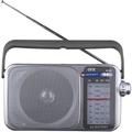 QFX Retro AM/FM/SW1 & SW2 Portable Decorative Radio in Gray | 3.1 H x 5.2 W x 9.5 D in | Wayfair QFXR24