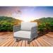 Bay Isle Home™ Drucker Patio Chair w/ Cushions Wicker/Rattan in Gray | 23.6 H x 30 W x 27.5 D in | Wayfair BF007E23EB604F83AC0D90DDED609D4C