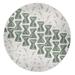 Gray/Green 60 x 60 x 0.13 in Area Rug - Bungalow Rose Geometric Green/Gray Area Rug Chenille | 60 H x 60 W x 0.13 D in | Wayfair
