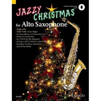 Jazzy Christmas For Alto Saxophone Book/Online Audio