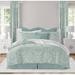 Colcha Linens Bella Coverlet Set Polyester/Polyfill/Linen in Blue | Super King Coverlet + 2 Shams | Wayfair CPP-LL-AQ-CV-SK