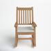Birch Lane™ Tilda Teak Outdoor Rocking Chair Wood in Brown/White | 41 H x 25 W x 34 D in | Wayfair FE5D171CD1D74C489474E9FC81A21BDB