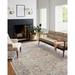 Indigo/White 60 x 0.25 in Area Rug - Chris Loves Julia x Loloi Rosemarie Oriental Oatmeal/Lavender Area Rug | 60 W x 0.25 D in | Wayfair