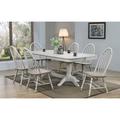 Sand & Stable™ Brantley Extendable Rubberwood Solid Wood Dining Table Wood in Brown/Gray/White | 30 H in | Wayfair 15A6564B9DD7441D894B4279CB6C7FE9