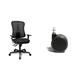 Topstar HE20PBC00 Head Point SY P4, ergonomischer Bürostuhl, Stoffbezug schwarz & Rollenset (Set = 5 Rollen) 6990, Große Design-Hartbodenrollen, Bürostuhlrollen, Stiftgröße 11mm, Durchmesser 65mm