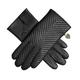 Dents Zara Women's Touchscreen Quilted Leather Gloves with Heart Pendant BLACK 7.5