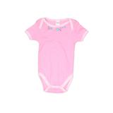 Baby Gap Short Sleeve Onesie: Pink Floral Motif Bottoms - Size 3-6 Month