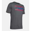 Under Armour 1343543012XL Mens XL Gray Freedom Free Brave Short-Sleeve T-Shirt