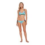 Skye Womens Swim Tie Side Med Bikini Bottom - Aqueous