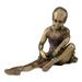 Ballet Girl - Sitting And Taking Off Shoe Sculpture