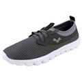 Urban Fox Men's Breeze Lightweight Shoes Lightweight Shoes for Men Casual Shoes Walking Shoes for Men Grey/White 8 M US