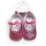 Pink Glitter Slipper with Bow. Rising Star - Sizes 1, 2 and 3