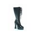 patent leather black lace boots, 7