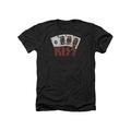 Kiss Hard Rock Metal Band Playing Cards Adult Heather T-Shirt Tee