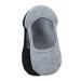 MeMoi Popular Invisible Cushion Sneaker Socks Liners 2 Pack One Size / Gray/Black