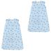 Hudson Baby Boy and Girl Jersey Cotton Sleeping Bag 2 Pack, Sailboats, 18-24 Months