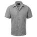 Maximos Men's Guayabera Summer Casual Cuban Beach Wedding Vacation Short Sleeve Button-Up Casual Dress Shirt Gray L