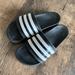 Adidas Shoes | Adidas Adilette Comfort Slides | Color: Black/White | Size: 7