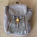 Free People Bags | Free People Grey Metallic Backpack | Color: Gray/Silver | Size: Os