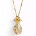 Kate Spade Jewelry | Last One Kate Spade Gold Tone Crystal Pineapple Necklace | Color: Gold | Size: Os