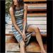Anthropologie Dresses | Anthro Bailey 44 Striped Diagonal Midi Dress Knot | Color: Black/Gray | Size: L