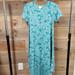 Lularoe Dresses | Lularoe Xxs Carly | Color: Green/White | Size: Xxs