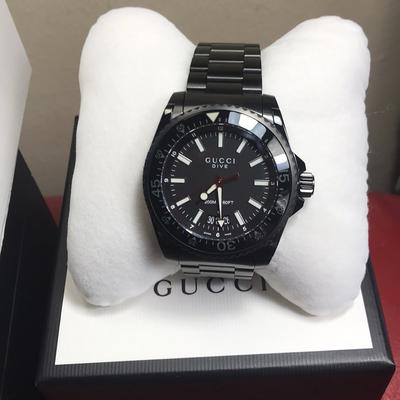 Gucci Accessories | Brand New Gucci 45 Mm Dive Timepiece | Color: Black | Size: Adjustable Band